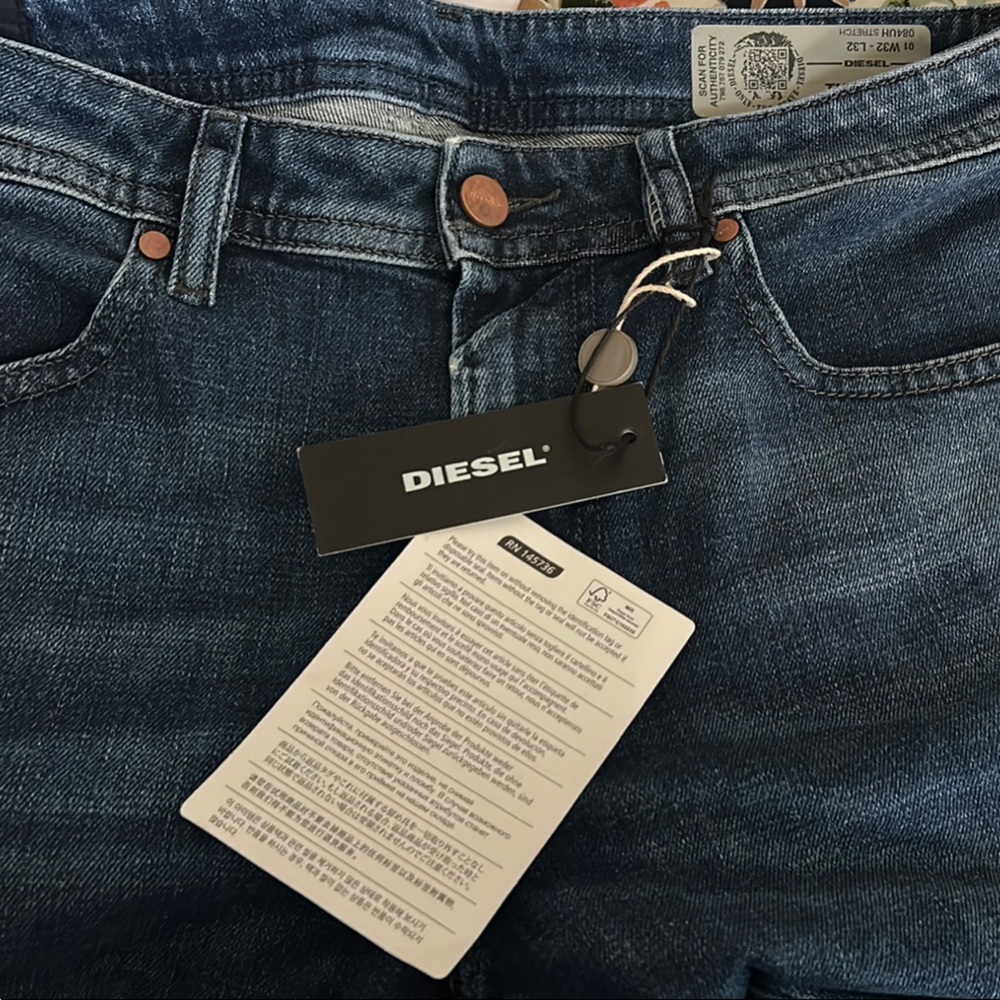 Diesel Dark Blue Denim Jeans